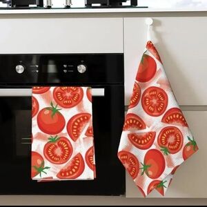 Tomato Print Kitchen Towel 26 x 18 Set of 2 Towels